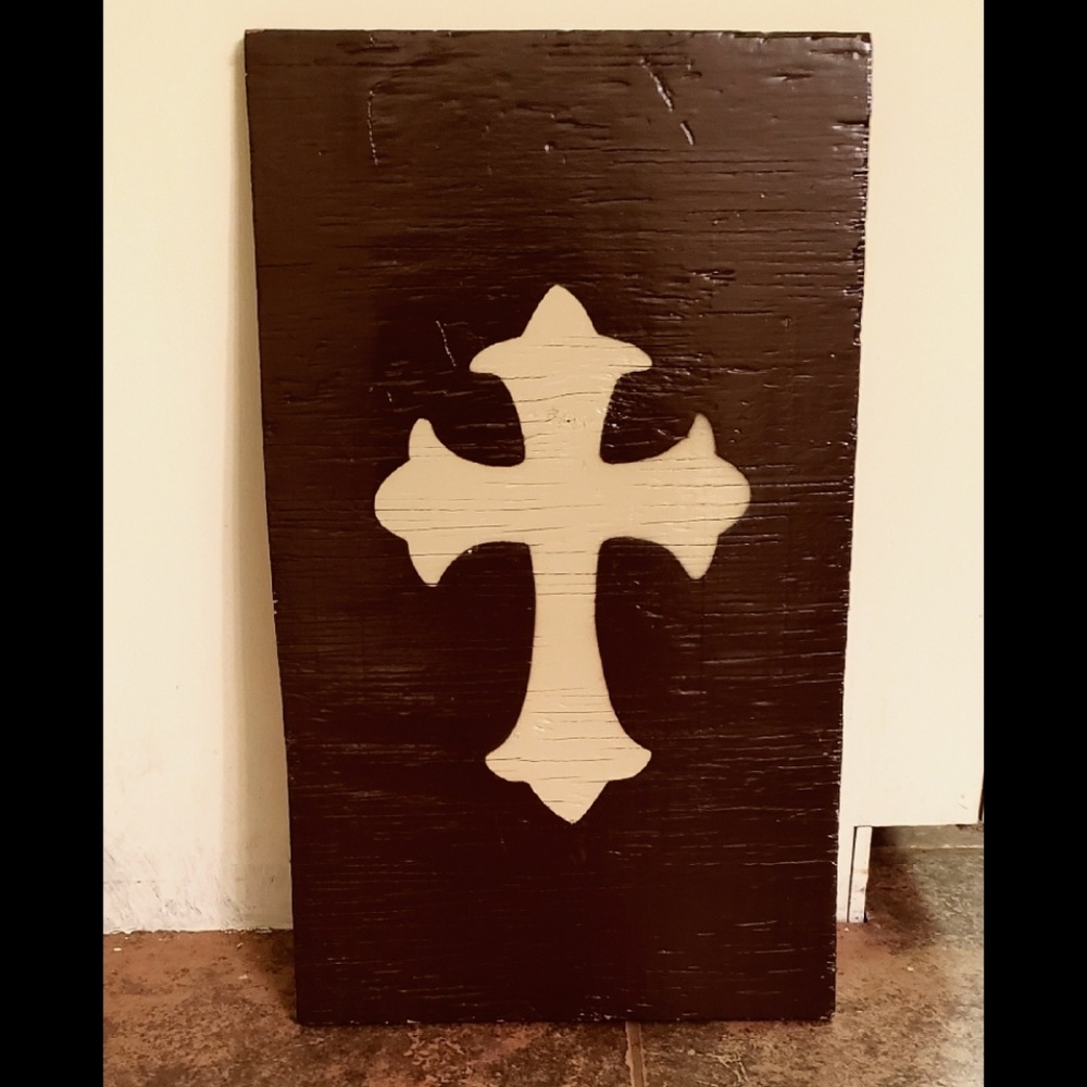 Wooden Celtic Cross Hanging